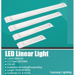 5ft 24*75*1500mm 60W Non-Dimmable led linear lighting