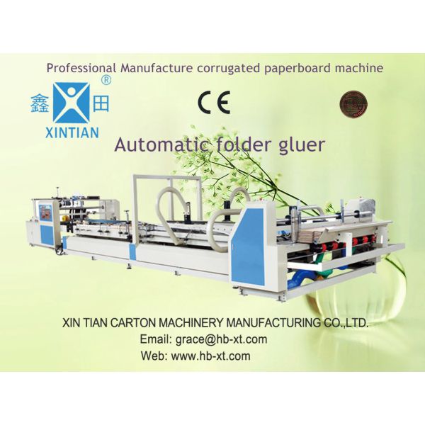 3 Phase Automatic Folder Gluer Machine 380V 50HZ , Digital Control