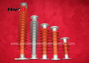 Cheap 35kV ~ 66 KV Station Post Insulators / Solid Core Post Insulators Red Color for sale