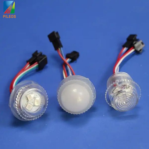 Amusement Led Pixel 3 Points 26mm Cabochon Leds Carnival Park Equipment Rides Lights Color Changing 5050smd Rgb 12v