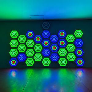 New Active Game Room LED Sensor Induced Interactive Light Hexagon Activate Games