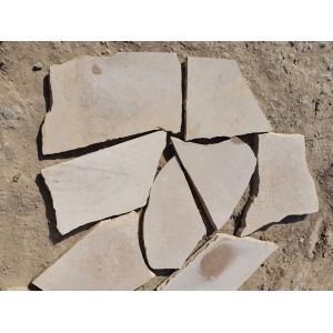 Beige Limestone Honed Random Flagstone Walkway,Crazy Stone Patios,Irregular