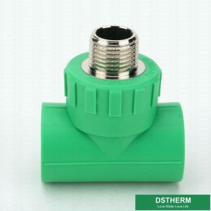 Hdpe Ppr Pipe Accessories PPR Plumbing Male Thread Tee Small Size For Building