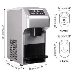 Automatic Countertop Water Dispenser Make Bullet and Nugget Ice Blocks with Ease