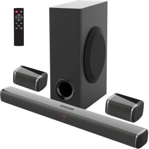 4-Speaker 250W Wireless Bluetooth Soundbar Multiple Input Options