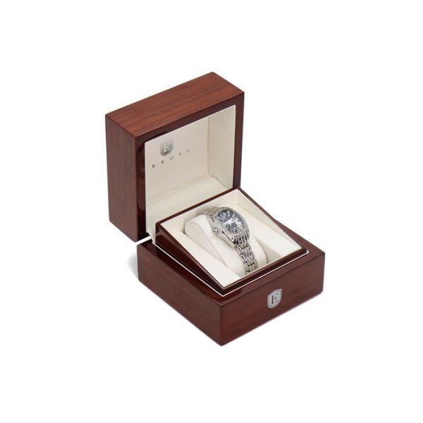 Quality Classical Single Watch Presentation Box Gloss Lacquer Solid Wood Material wholesale