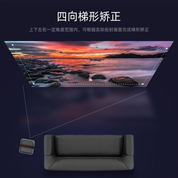 Mini 1080P Full HD Video Projector Android6.1 Home Cinema