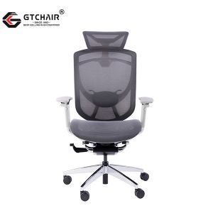 Height Adjustable Ergonomic Chairs Chromed Swivel Office Mesh Rolling Wirh