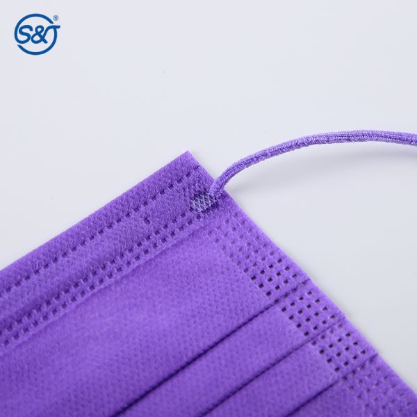 4-ply Disposable Face Mask Respirator Medical or Non Medical Grade Full Color in Lavender Hospital Dental Clinic Daily Use