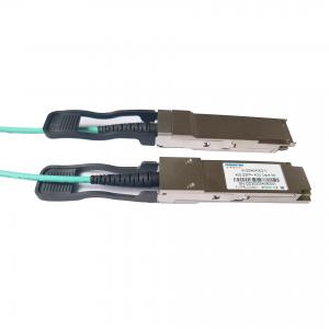 China 40G QSFP+To QSFP+ Active Optical Cable AOC 3M Active Fiber Cable on sale