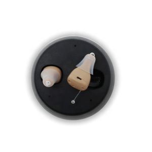 Completely In Canal Rechargeable Hearing Aids For Deaf People Blue Red