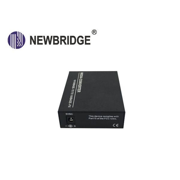 10/100M optic Media Converter Dual Fiber Single mode with 2 RJ45 ports IP switch