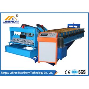 China Blue color PLC control system Factory directly sell Color Steel Tile Roll Forming Machine new type made in China on sale