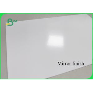 140 / 250gsm High Glossy Cast Coated Paper Size Customized With Mirror Finish