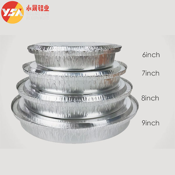 7 Inch Foil Pans With Lids Round Foil Trays Pizza Pie Pan With Clear Lid