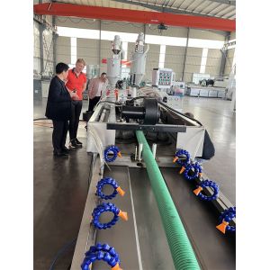 Plastic Corrugated Pipe Extrusion Machine Double Wall Plastic Tube Manufacturing