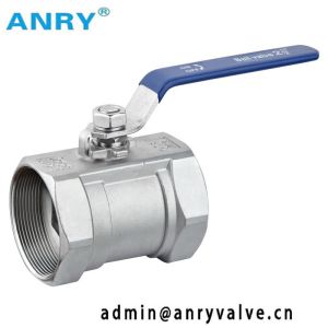 One Piece SS Ball Valve 2 Inch FNPT BSP Threaded CF8 CF8M Body