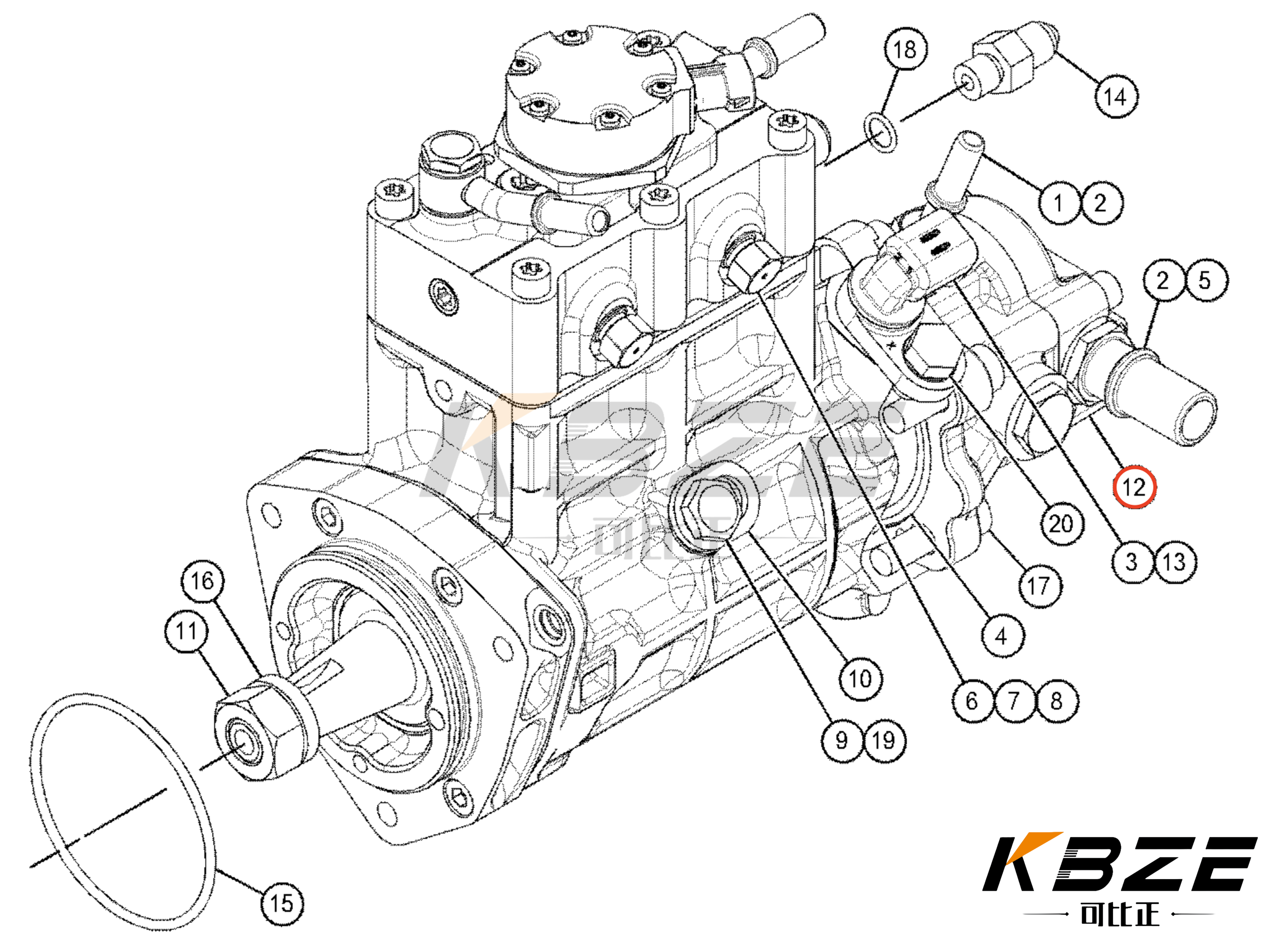 C4.4 ENGINE CA2930249 293-0249 2930249 CAT NEW FUEL FEED PUMP CA4264806 426-4806 4264806 C6.6 ENGINE FOR E320D E323D