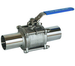 Cheap Full Port Direct Mount Ball Valve 1/4&quot; - 4&quot; Size 3PC Extension Butt Weld End for sale