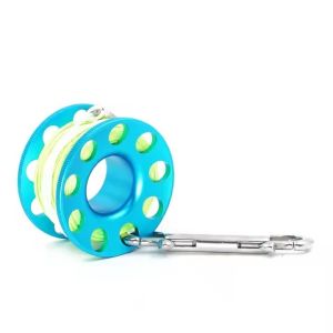 30M Diving Reel Lightweight Scuba Finger Reel Aluminum Alloy For Underwater