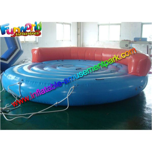 Custom Inflatable Water Toys Crazy UFO Water Towable Tube , Waterproof
