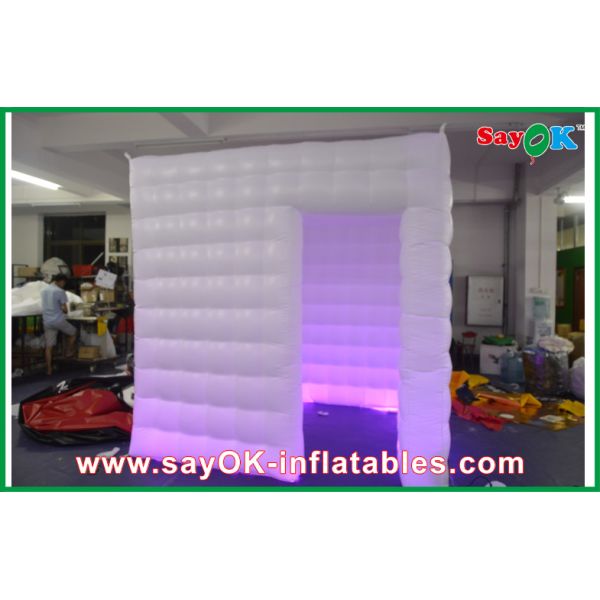 Inflatable Photo Booth Enclosure Safe Waterproof Mobile Photo Booth White Oxford Cloth / PVC Coated