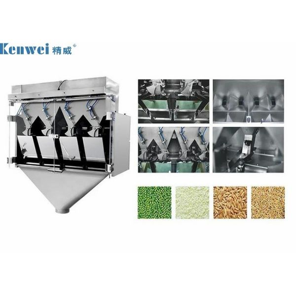 Quality 60P/M 4 Head Linear Weigher Machine With 7" Touch Screen wholesale