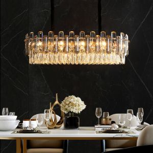 Modern Luxury Living Room Round K9 Led Pendant Lamp Led ceiling light chandelier