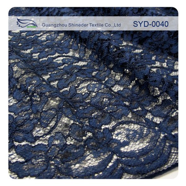Quality Beautiful Scalloped Corded Voile Lace Fabric Trim With Nylon And Viscose Content wholesale