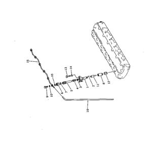 6136-71-5310 Fuel Nozzle Spill Pipe For Komatsu Engine S6D105
