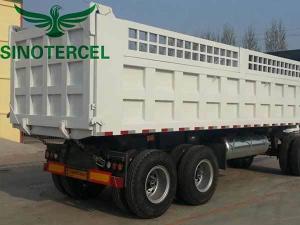 White Fence Semi Trailer 40 Tons - 80 Tons Bumper Pull Flatbed Trailer