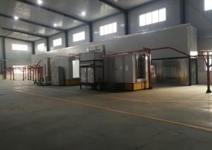 China Automatic Recycling PP Large Powder Coating Booth High Efficient on sale