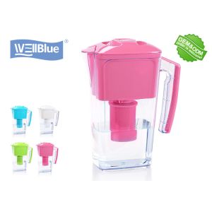 Colorful Well Blue Alkaline Ionized Water Pitcher 2.5L With High PH And Low ORP