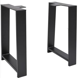 Customized Black Powder Coating Wrought Cast Iron Square Metal Bench Leg for