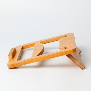 Foldable Adjustable Bamboo Laptop Stand Tablet Holders Oem