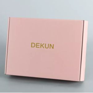 Custom Logo Folding Cardboard Cartons Shipping Mailer Box for Pink Apparel
