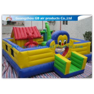 Cartoon Inflatable Bouncy Castle Combo / Inflatable Trampoline For Kids