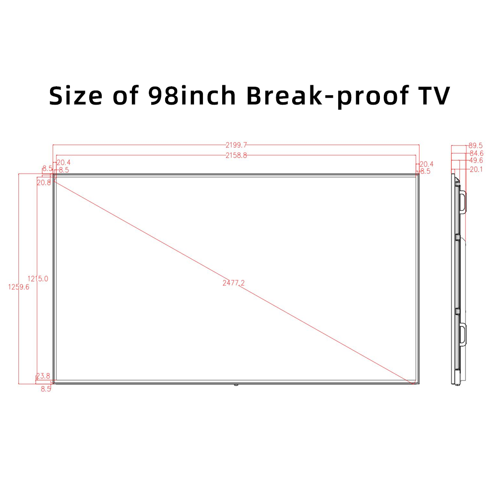 98" Commercial-Grade 4K Smart TV - Ultimate Digital Signage Solution,OEM