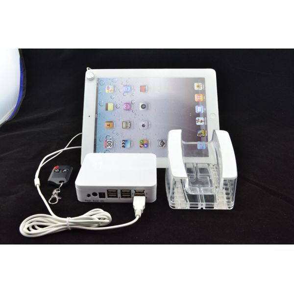 COMER Security Display Acrylic Tablet Display Stand with alarm control system an