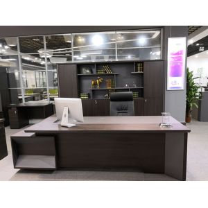 China Noble Office Manager Desk Wooden Materials 2600mm*2200mm*750mm Dimension on sale