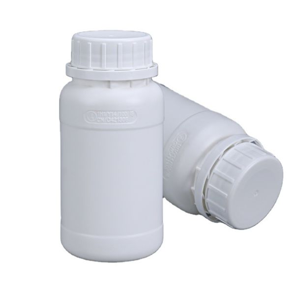 200ml Customized Round White HDPE Plastic Bottles for Pesticides and Detergent