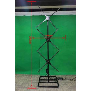 100CM 1*3 Human Shape Splicing Solution 3D Hologram Fan Advertising Machine
