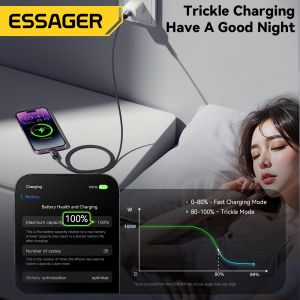 ESSAGER ES-X64 Series 29W USB-C to Lighting Charging Cord Data Cable with