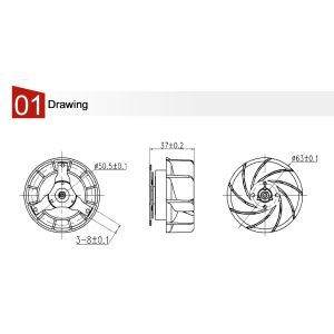 High Speed Hair Dryer Brushless DC Motor