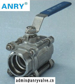 Cheap FNPT SS316 PTFE Seat Ball Valve For Water Flow Control for sale