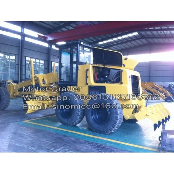 Quality Motor Grader/PY220C Grader/220HP Motor Grader with cummins engine , Color yellow with ripper wholesale