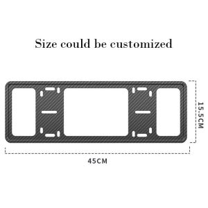 Scratch Resistant Lightweight Carbon Fiber License Plate Frame