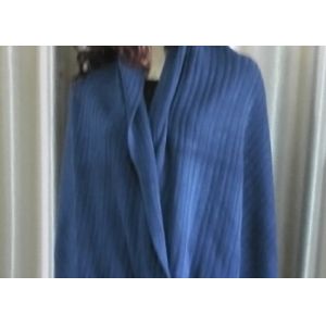 Popular Bule Acrylic Knit Scarf Sweater Wrap Shawl Customized Design