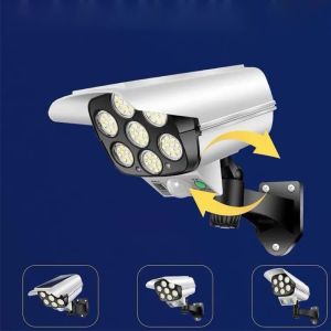 2 In 1 Solar Light Security Dummy Camera Motion Sensor Outdoor Solar Wall Lamp