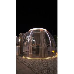 18.2m2 Gazebo Luxurious Steel Dining Bubble Tent Portable Prefabricated Sunroom